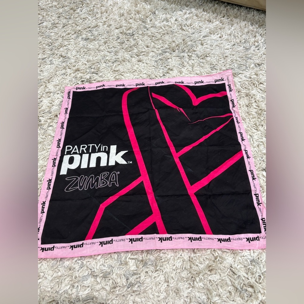 Rare Zumba Party in Pink Bandana 24” by 22”